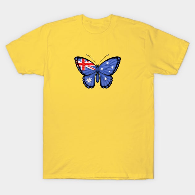 Australian Flag Butterfly T-Shirt by jeffbartels